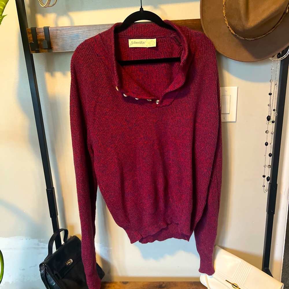 🔥SALE Vintage red St. John’s Bay Sweater - LT